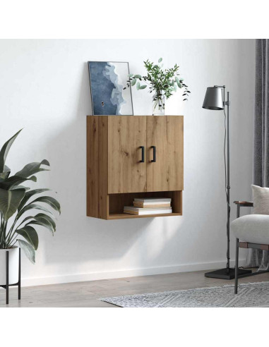 Armadietto a muro rovere artigianale 60 x 31 x 70 cm