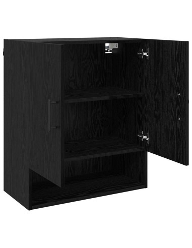 Mobiletto a muro Rovere Nero 60 x 31 x 70 cm Legno multistrato