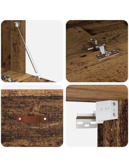 Armadietto a muro Legno vecchio 100 x 36.5 x 35 cm