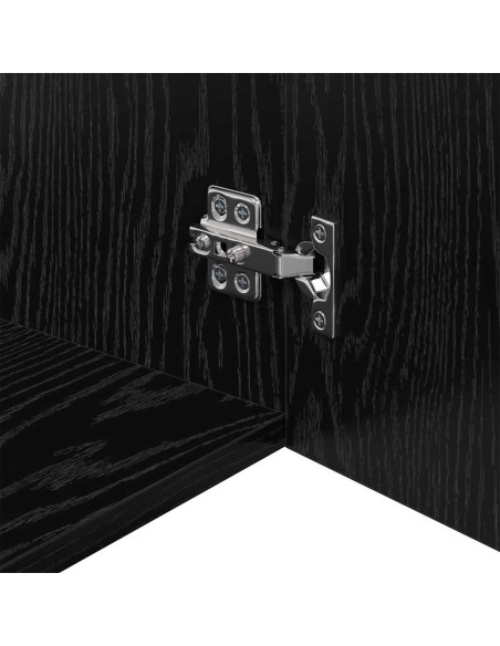 Armadietto a muro Rovere nero 80 x 42.5 x 40 cm