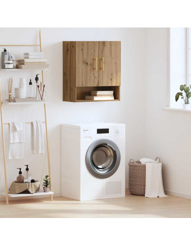 Armadietto a muro rovere artigianale 60 x 31 x 70 cm