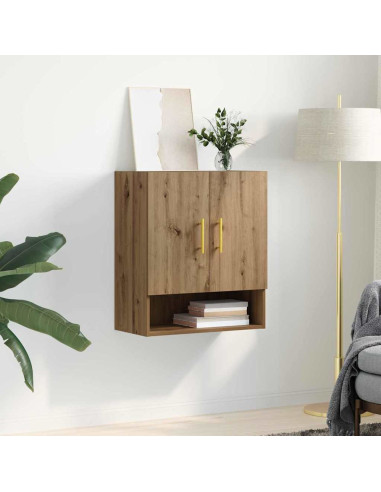 Armadietto a muro rovere artigianale 60 x 31 x 70 cm