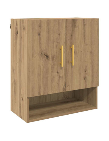 Armadietto a muro rovere artigianale 60 x 31 x 70 cm