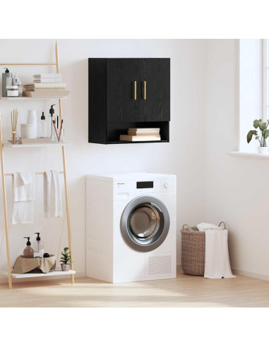 Armadietto a muro Rovere nero 60 x 31 x 70 cm Legno multistrato