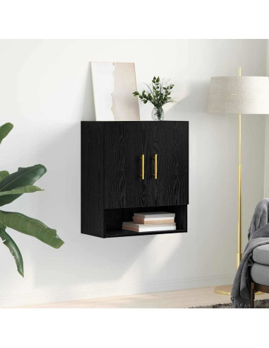 Armadietto a muro Rovere nero 60 x 31 x 70 cm Legno multistrato