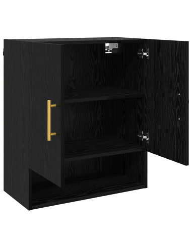 Armadietto a muro Rovere nero 60 x 31 x 70 cm Legno multistrato