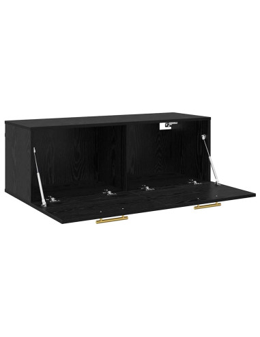 Armadietto a muro Rovere nero 100 x 36.5 x 35 cm