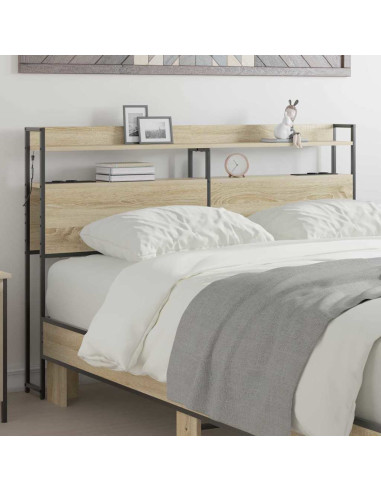 Testata contenitore rovere sonoma 140,5 x 15 x 98 cm