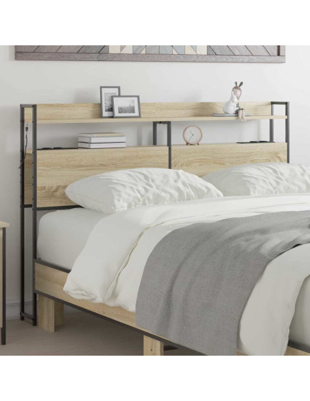 Testata contenitore rovere sonoma 140,5 x 15 x 98 cm