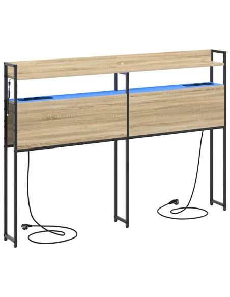 Testata contenitore rovere sonoma 140,5 x 15 x 98 cm