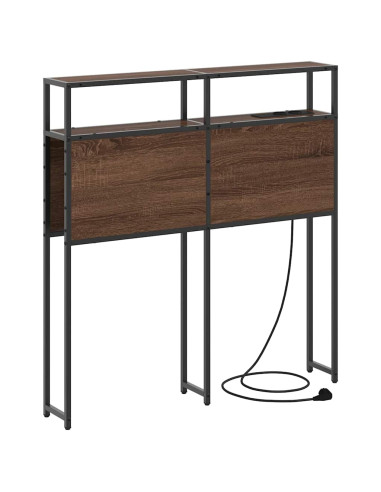 Testata contenitore Rovere marrone 75 cm Legno multistrato