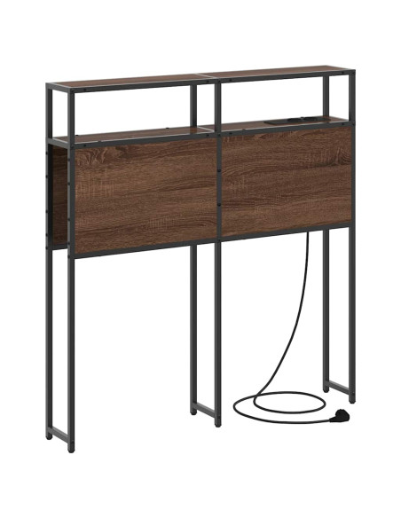 Testata contenitore Rovere marrone 75 cm Legno multistrato