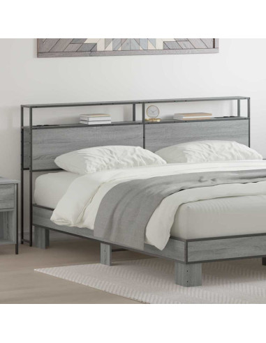 Testata contenitore Grigio sonoma 180 cm Legno multistrato