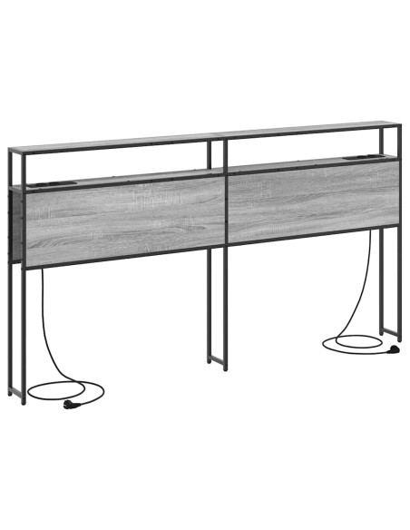 Testata contenitore Grigio sonoma 180 cm Legno multistrato