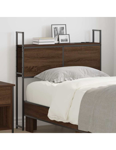 Testata contenitore Rovere marrone 75 cm Legno multistrato