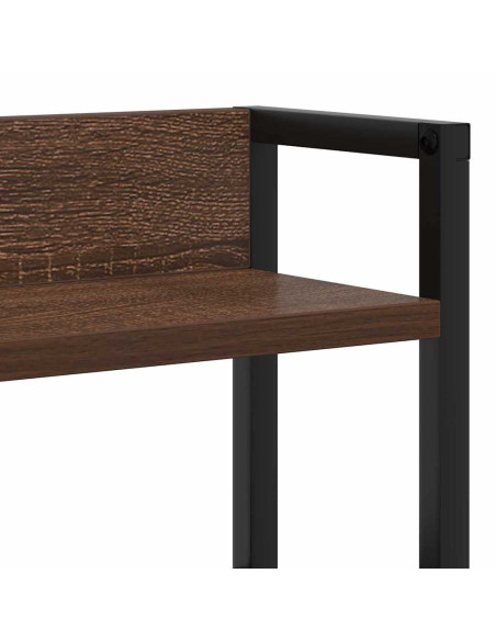 Testata contenitore Rovere marrone 140,5 x 15 x 98 cm