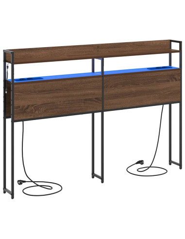 Testata contenitore Rovere marrone 140,5 x 15 x 98 cm