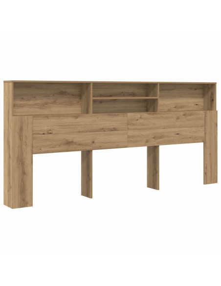 Testata del letto rovere artigianale 220 x 19 x 101.5 cm