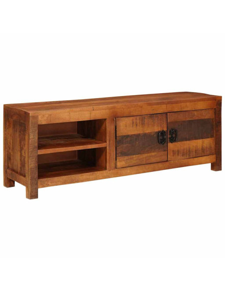 Mobile TV Marrone 110 x 30 x 40 cm legno massello di mango