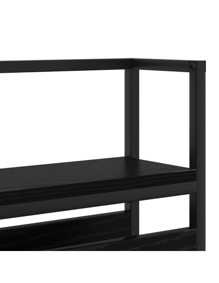 Testata contenitore Rovere nero 75 cm Legno multistrato