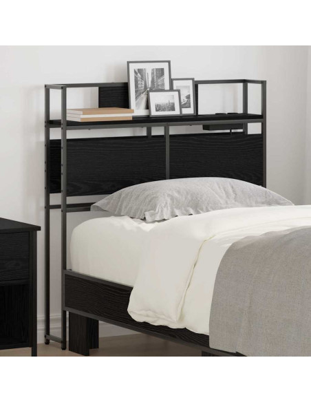 Testata contenitore Rovere nero 75 cm Legno multistrato