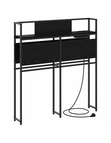 Testata contenitore Rovere nero 75 cm Legno multistrato