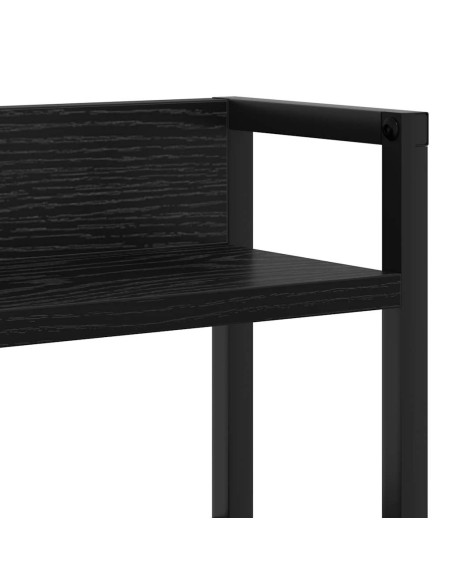 Testata contenitore Rovere nero 140 cm Legno multistrato