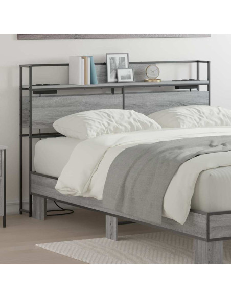 Testata contenitore Grigio sonoma 120 cm Legno multistrato