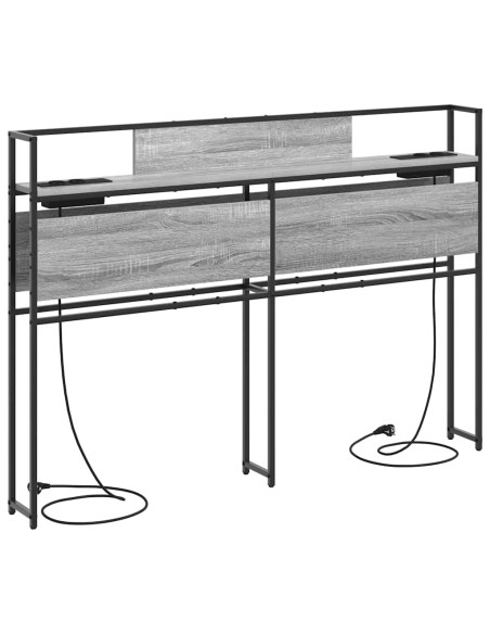 Testata contenitore Grigio sonoma 120 cm Legno multistrato