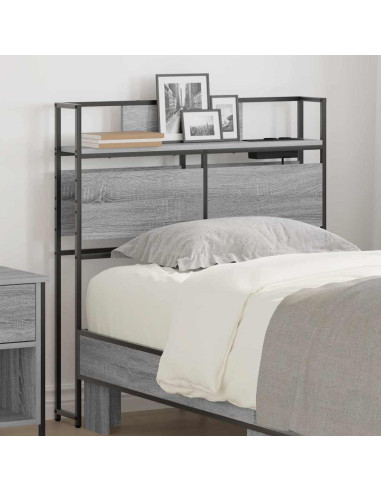 Testata contenitore Grigio sonoma 75 cm Legno multistrato