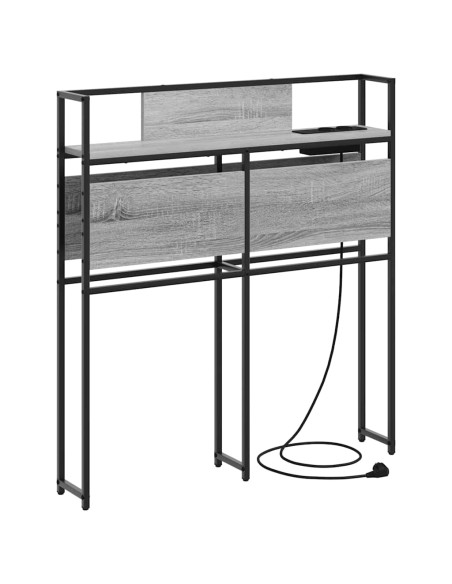 Testata contenitore Grigio sonoma 75 cm Legno multistrato