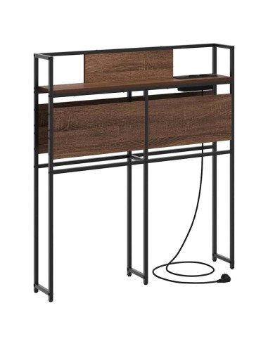 Testata contenitore Rovere marrone 75 cm Legno multistrato