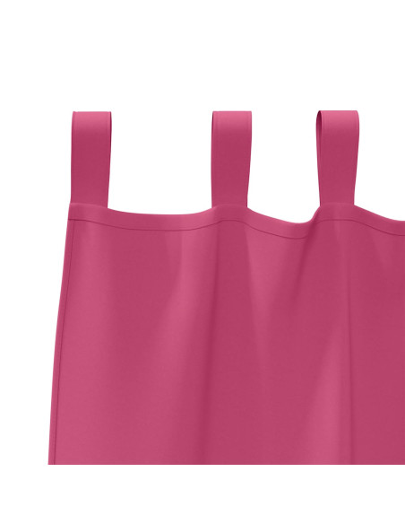 Tende con tende 2 pcs Rosa Vivo Poliestere