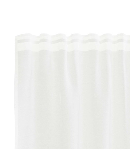 Tende con tende Floreale Bianco 300 x 240 cm Poliestere