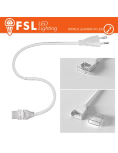 BIANCO CAVO SPINA PER STRISCE LED 220V