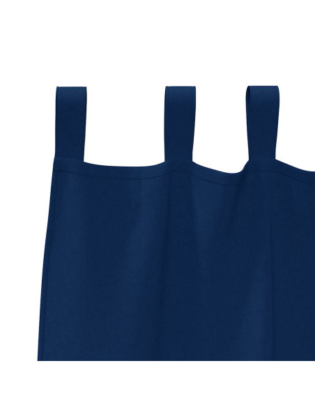 Tende con tende 2 pcs Blu scuro Poliestere