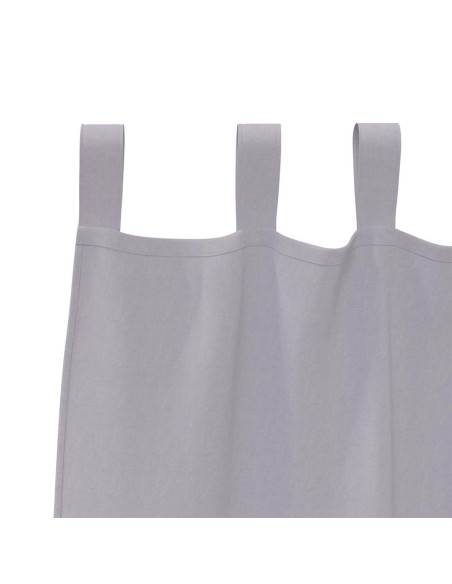 Tende con tende 2 pcs Grigio Metallico Poliestere