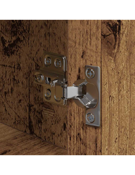 Armadio da Notte 2 pcs Legno antico Legno multistrato