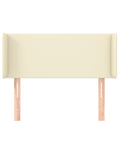 Testiera ad Orecchio Crema 83x16x78/88 cm in Similpelle 2