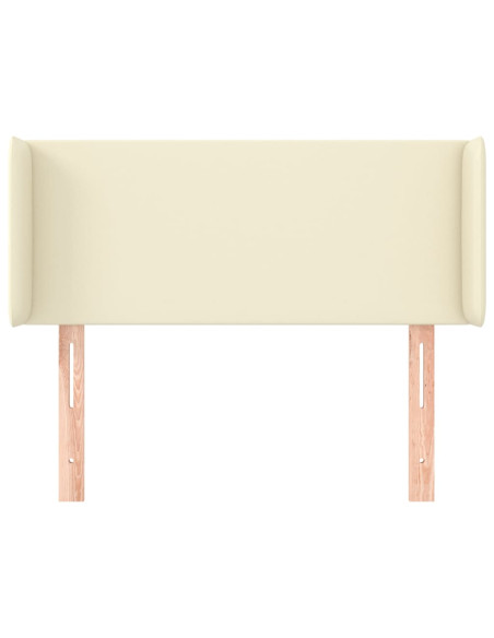 Testiera ad Orecchio Crema 83x16x78/88 cm in Similpelle