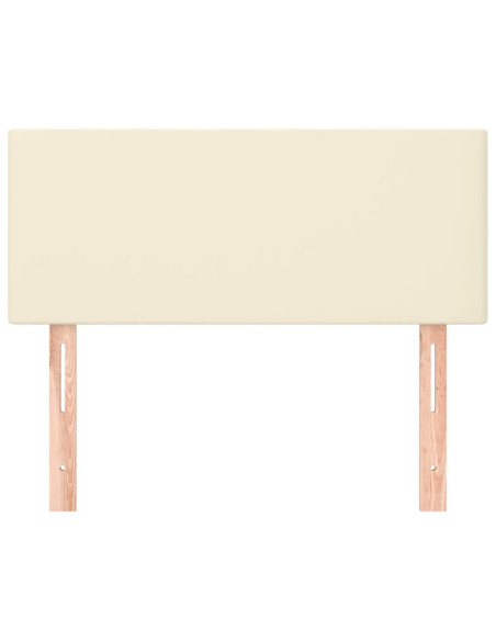 Testiera Crema 80x5x78/88 cm in Similpelle