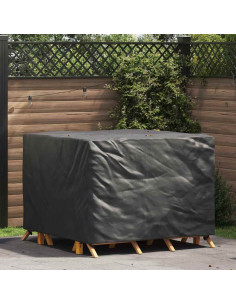 Copertura per mobili Tinta unita Nero 125 x 125 x 74 cm Tessuto 2