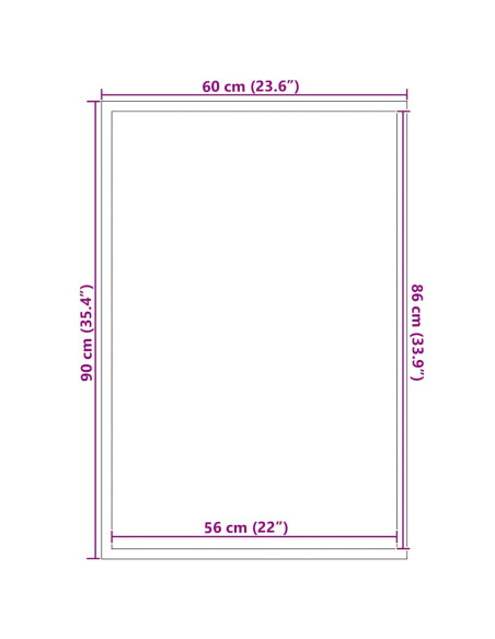 Tappetino Nero 60 x 90 cm Polipropilene