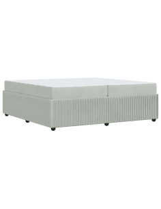 Struttura del letto Grigio chiaro 200 x 200 cm Tessuto