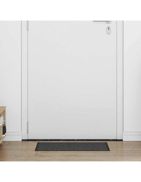 Tappetino Striped Nero, Grigio 40 x 60 cm Polipropilene, PVC