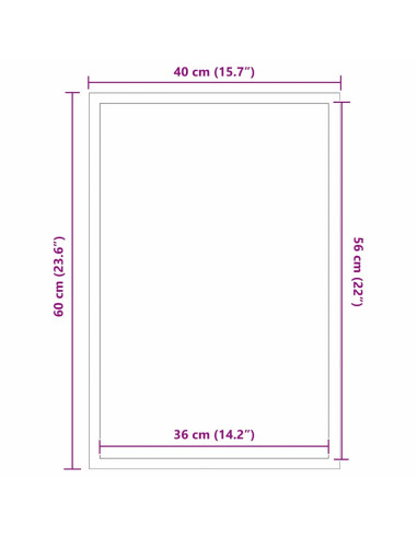 Tappetino Nero 40 x 60 cm Polipropilene