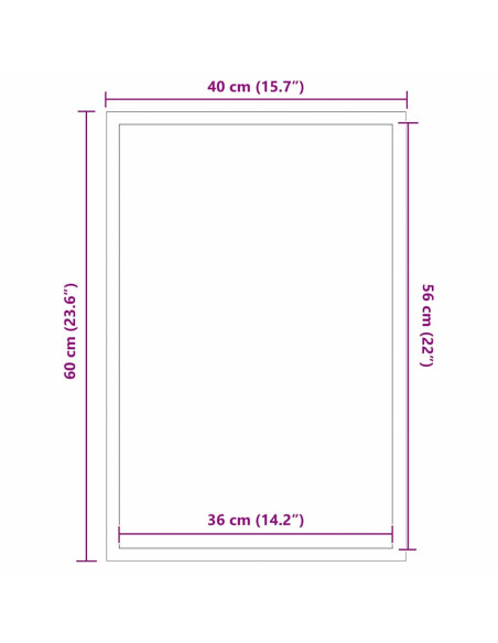 Tappetino Nero 40 x 60 cm Polipropilene