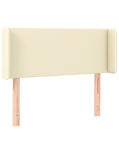 Testiera ad Orecchio Crema 83x16x78/88 cm in Similpelle