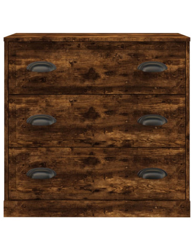 Credenza Rovere Fumo 70x35,5x67,5 cm in Legno Multistrato