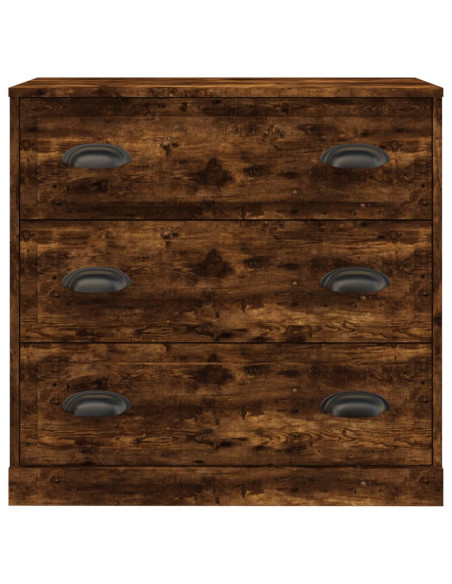 Credenza Rovere Fumo 70x35,5x67,5 cm in Legno Multistrato